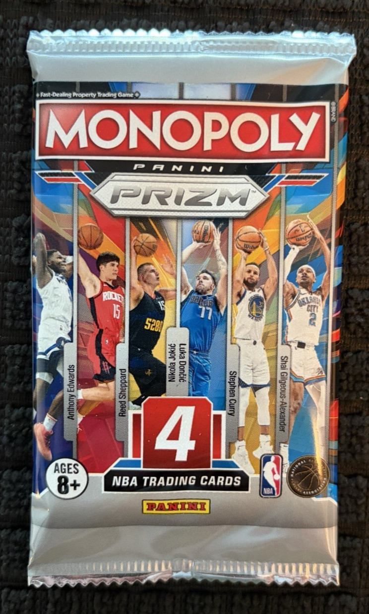 Single Pack - 2024-25 Panini Prizm Monopoly Basketball - Unopened/Factory Sealed