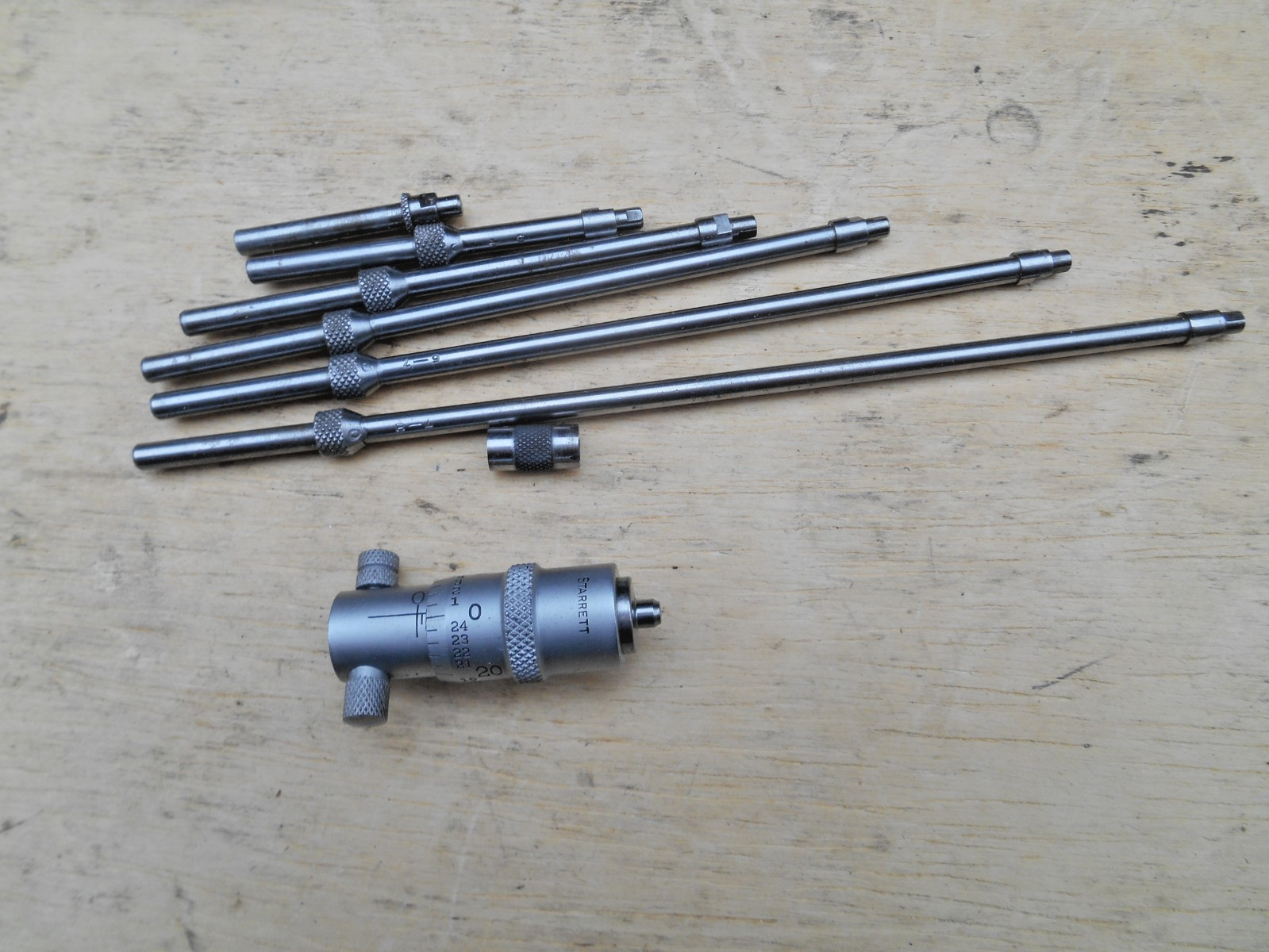 STARRETT 124 INSIDE MICROMETER , 2-8" , .001"