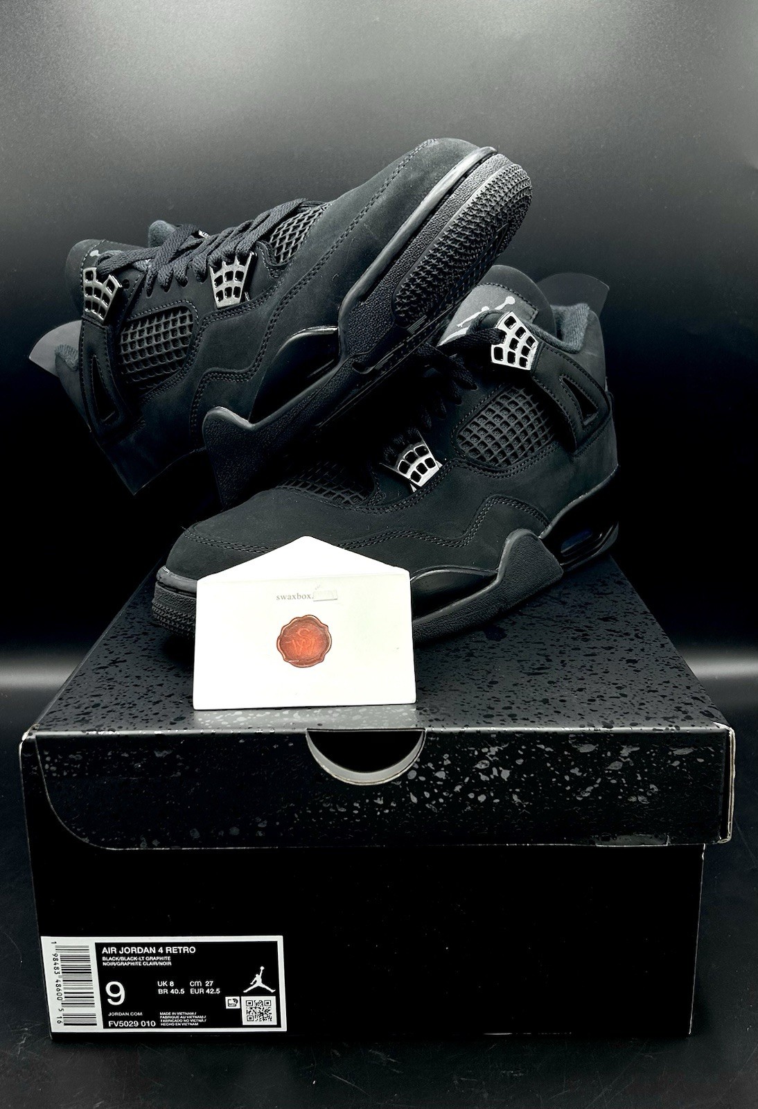 Air Jordan 4 “Black Cat” FV5029-010 Ship Now