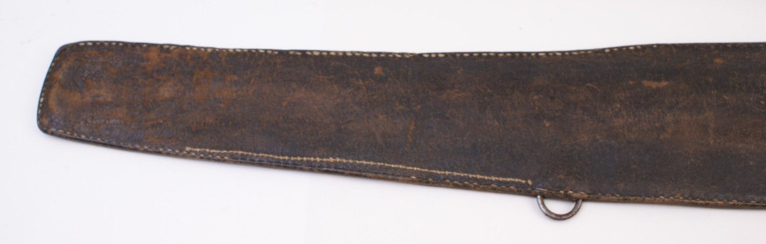 ANTIQUE LEATHER RIFLE or SHOTGUN CASE - ORIGINAL