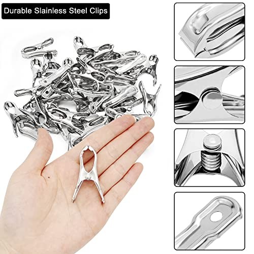 40PCS Greenhouse Clips-Garden Clips-Greenhouse Clamps Film Row Cover Netting