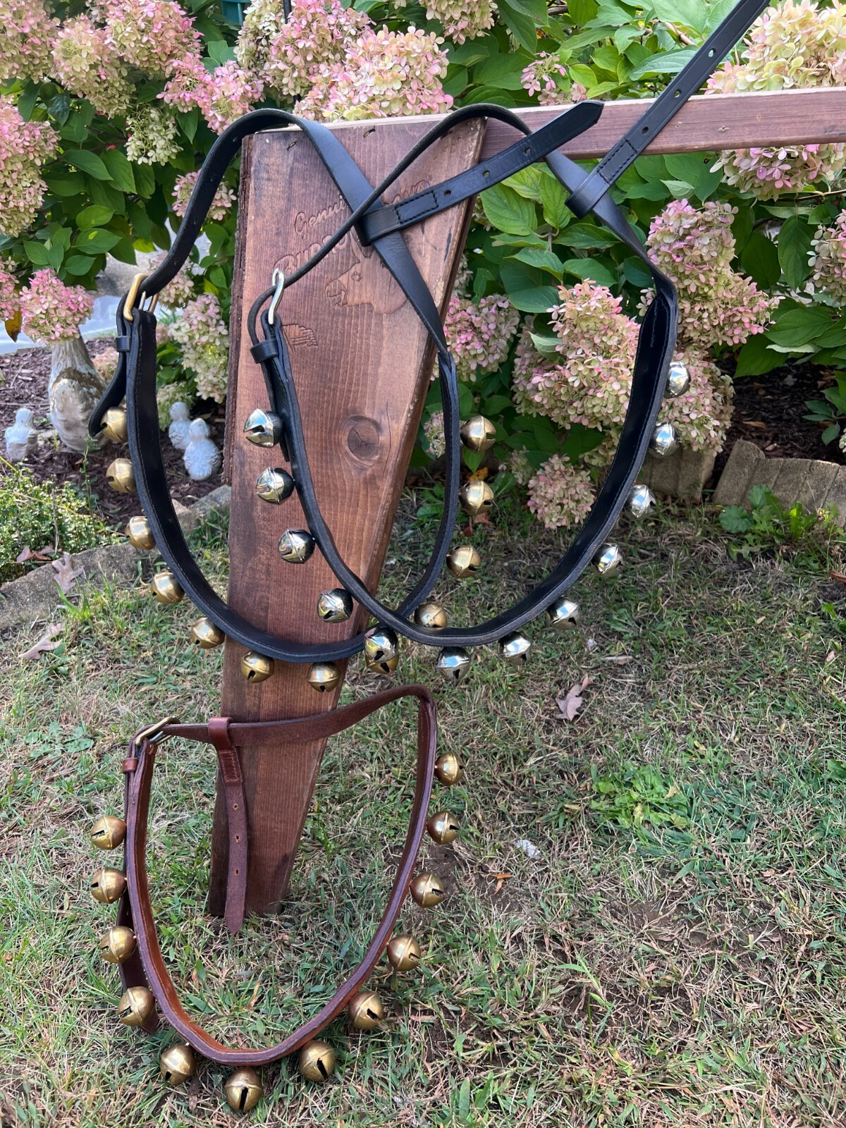 Leaders Leather Neck Bells for Equine of all Sizes, Sound Great!