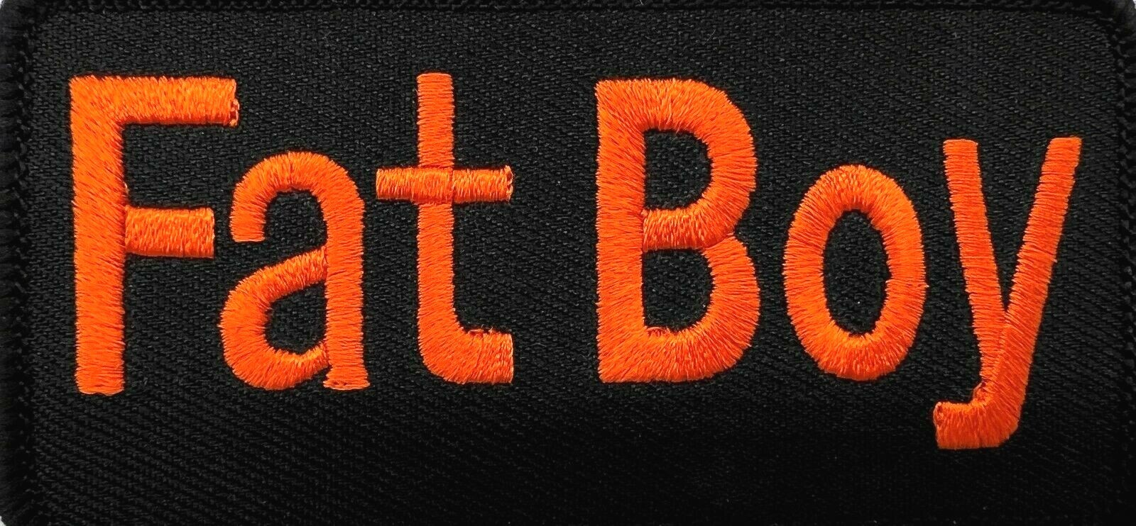 Fat Boy Motorcycle Vest Embroidered Iron on Patch Harley Biker Chopper O-19