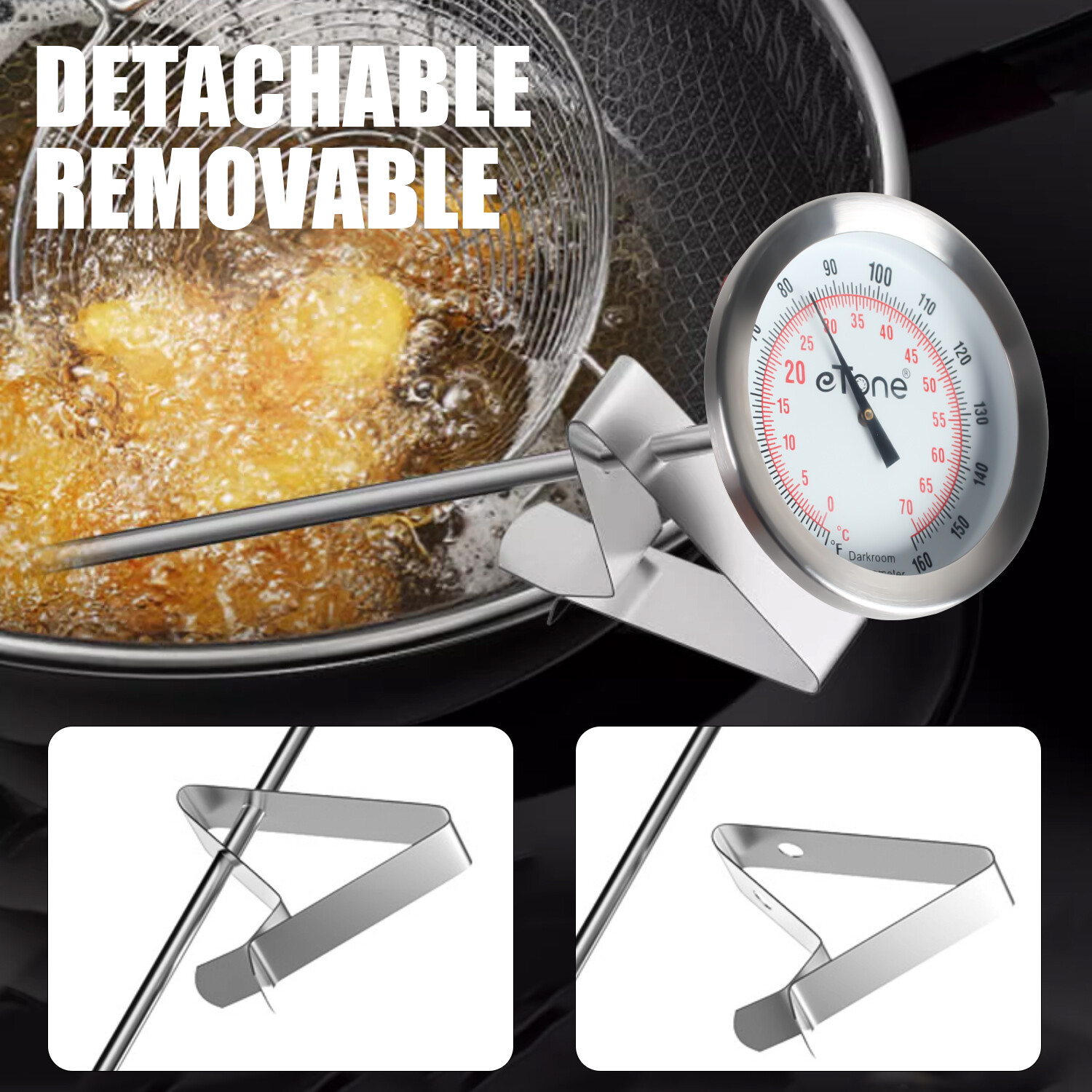 Darkroom Chemical Thermometer 43.5mm Dial Film Processing Developing Dual Unit