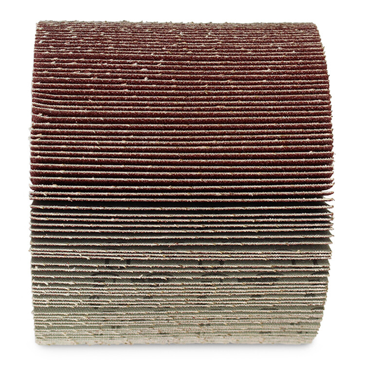 4.5" x 4" BHA Flap Wheel Sanding Drum 3/4" Quad Keyway, Sand and Grind - 60 Grit