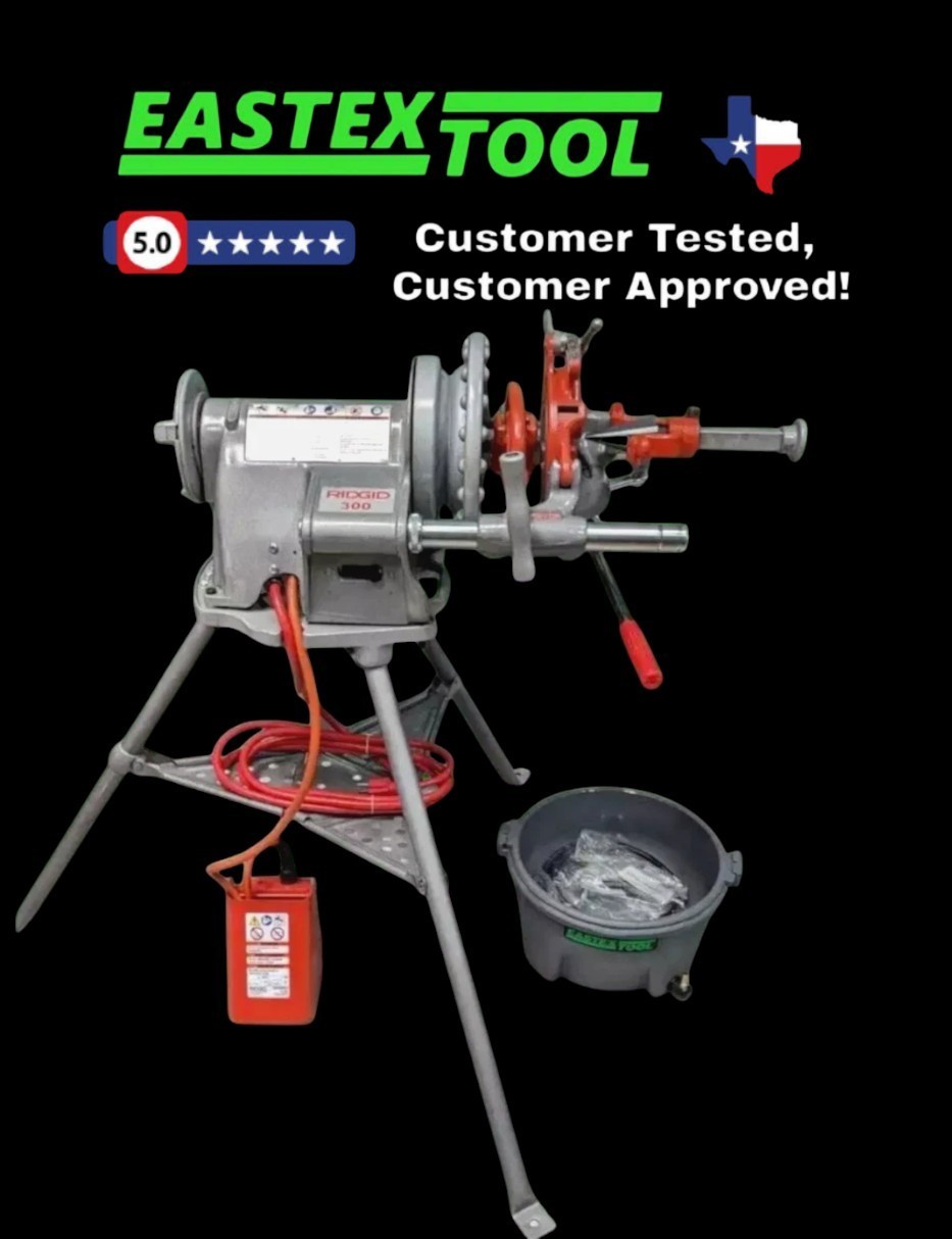 RIDGID 300 PIPE THREADING MACHINE, 38rpm, REFURBISHED BY EASTEX TOOL, LLC