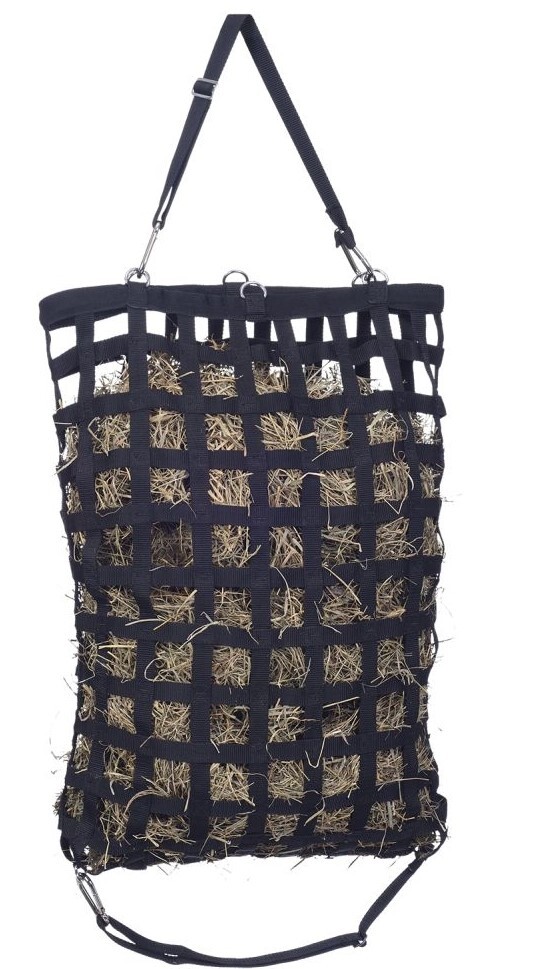 Slow Feeder Nylon Web Hay Feed Net - 2" x 2" Openings - 33" Long