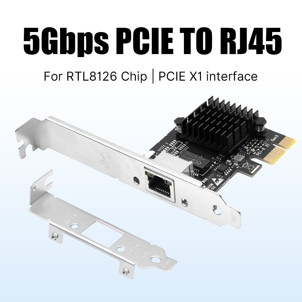 5Gb Base-T Network Card Realtek RTL8126 Controller 5G PCIe Ethernet Adapter NIC