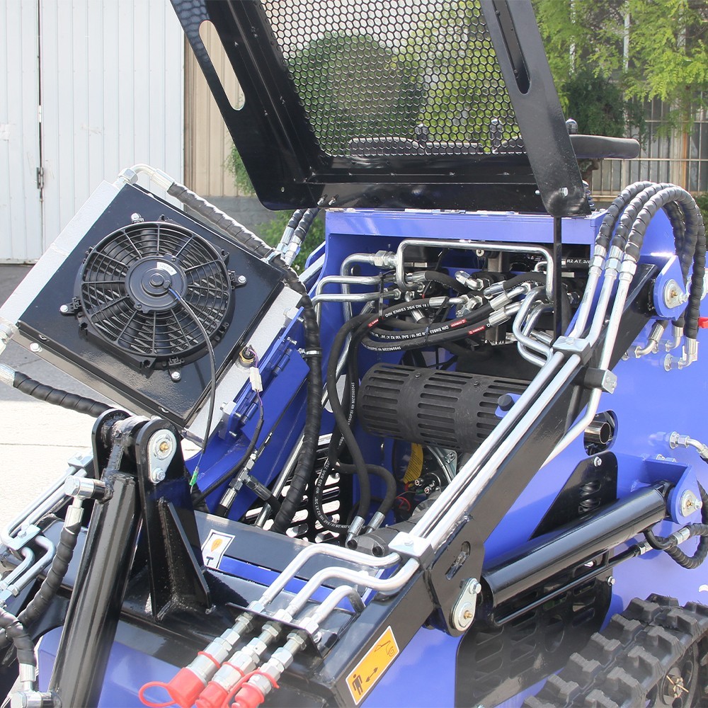 Mini Skid Steer 22HP Twin Cylinder Tracked Loader Rotarydri