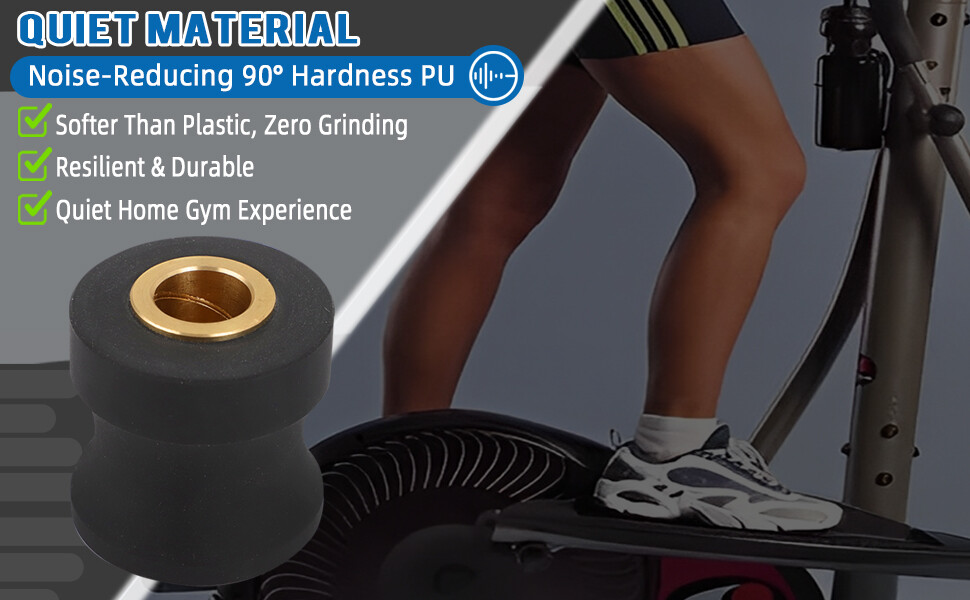 For Eclipse 1100HR/A Elliptical Exercise Machine 1100hr Parts Roller Wheels 44mm