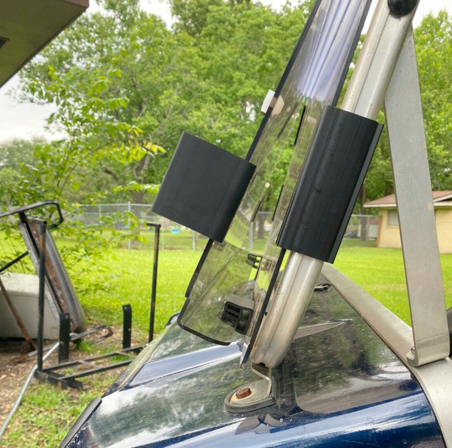 For 1982-2000.5 Club Car DS Golf Cart Folding Tinted Windshield Windscreen