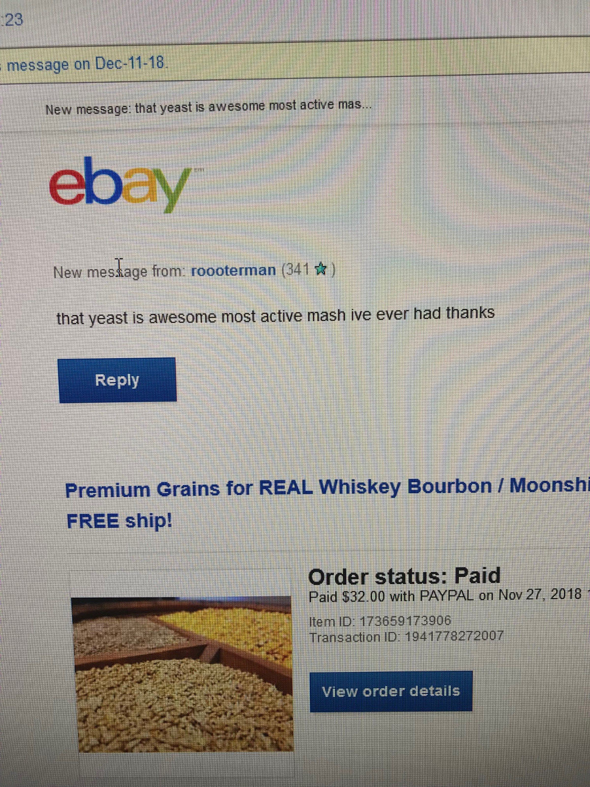 Premium Brewhouse Grains for REAL Whiskey/ Bourbon & Yeast Kit - Ships FREE!