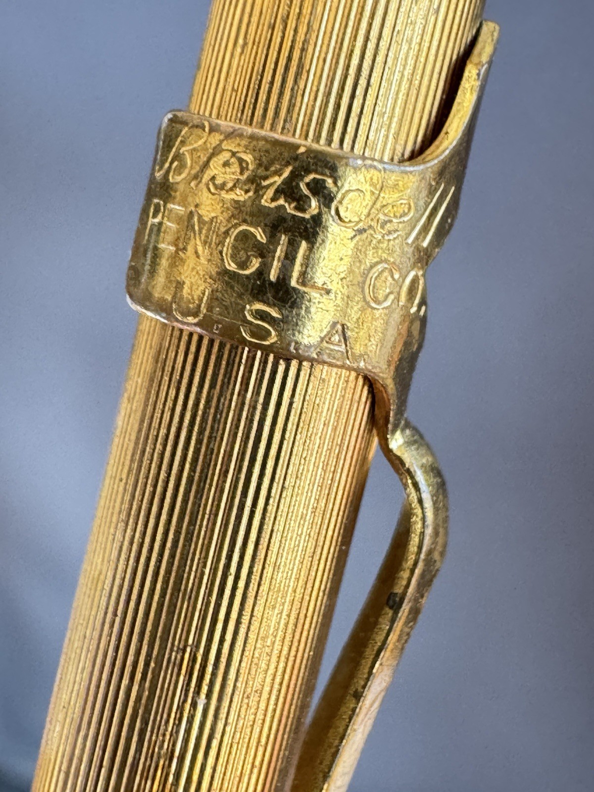 1915 Blaisdell Mechanical Pencil Co Gold Tone Plated - Rare Antique Parts Repair