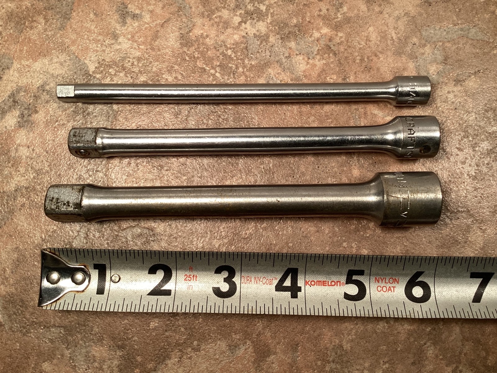 Vintage Craftsman Extension Bars Lot of 3 =V= Series 1/2", 3/8", 1/4" Drives 6"