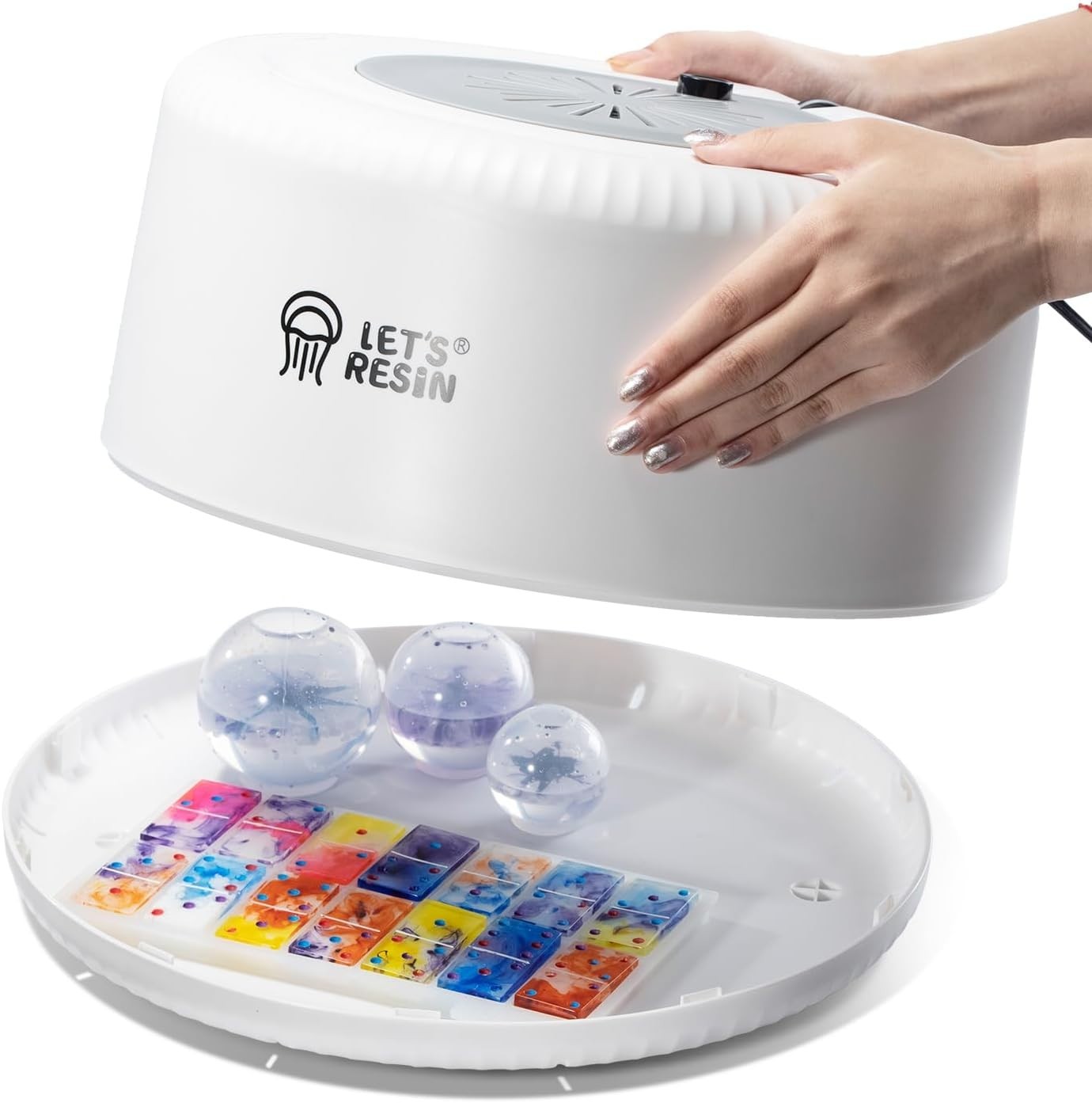 DIY Resin Curing Machine with Large Capacity Tray and Safety Features