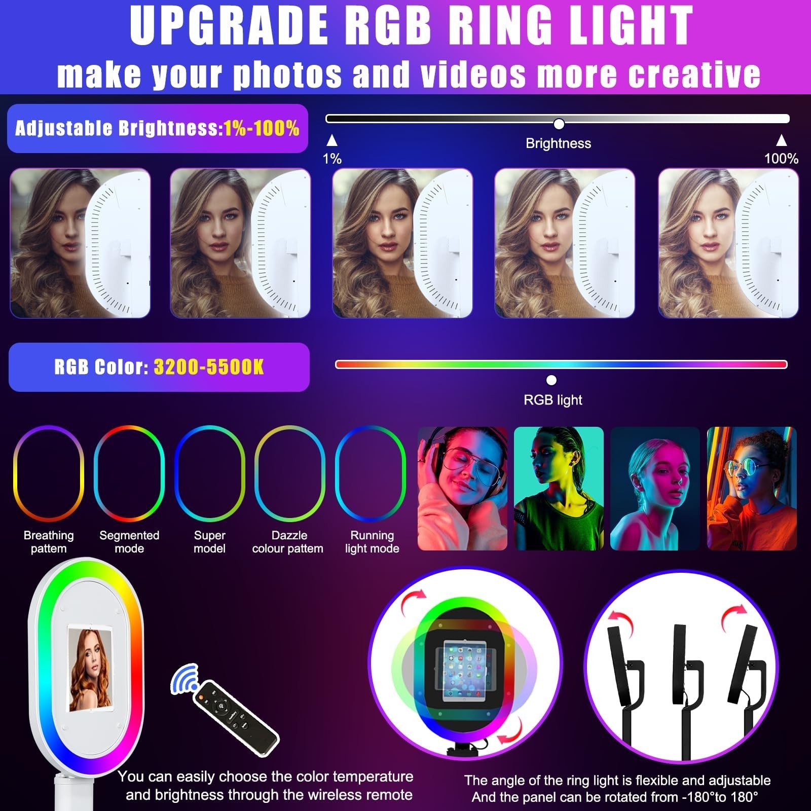 iPad Photo Booth Kiosk Party Selfie Station iPad Photobooth W/Remote Control