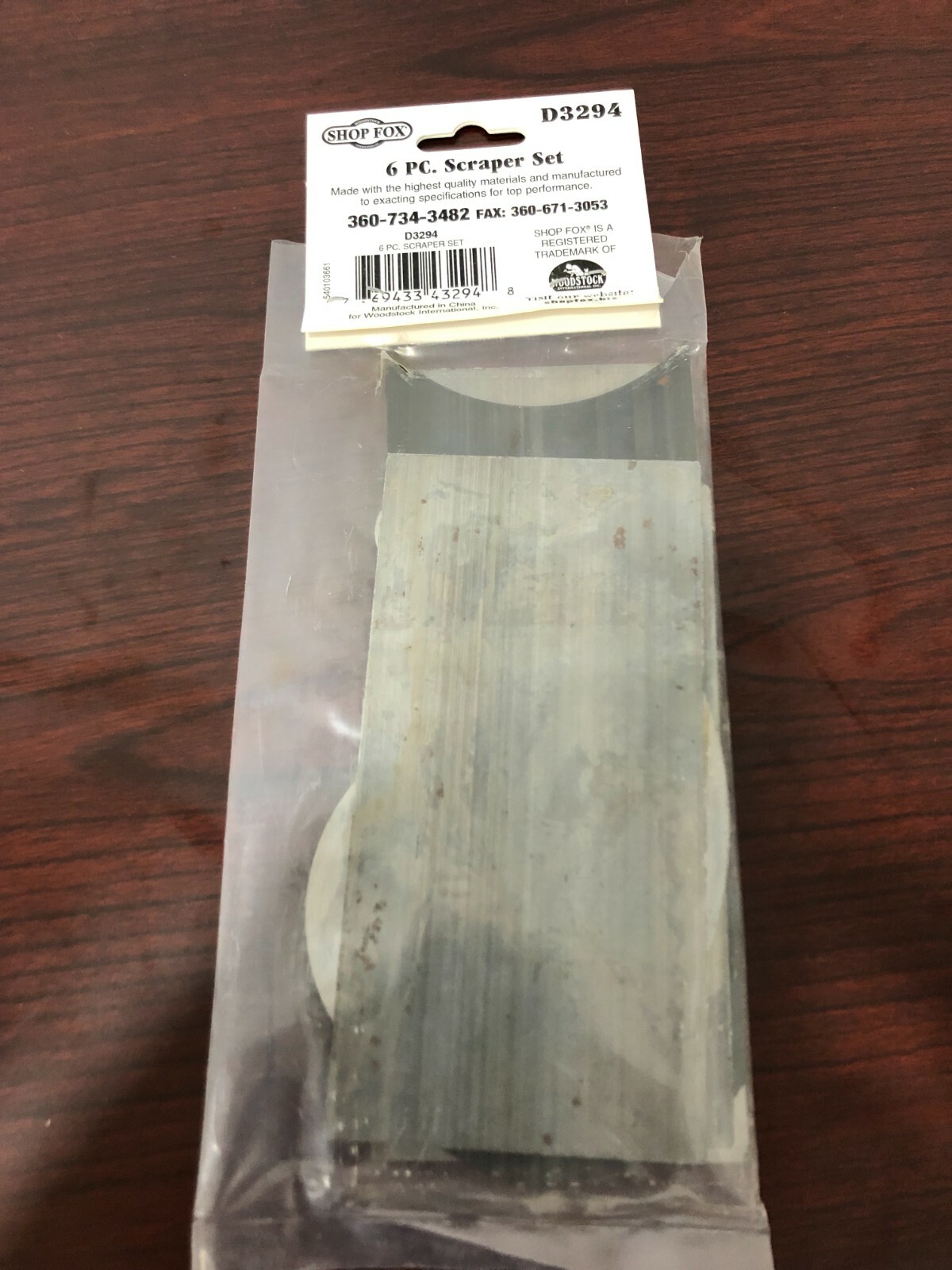 Shop Fox 6-Piece Cabinet Scraper Set D3294 READ DISCRIPTION!!!