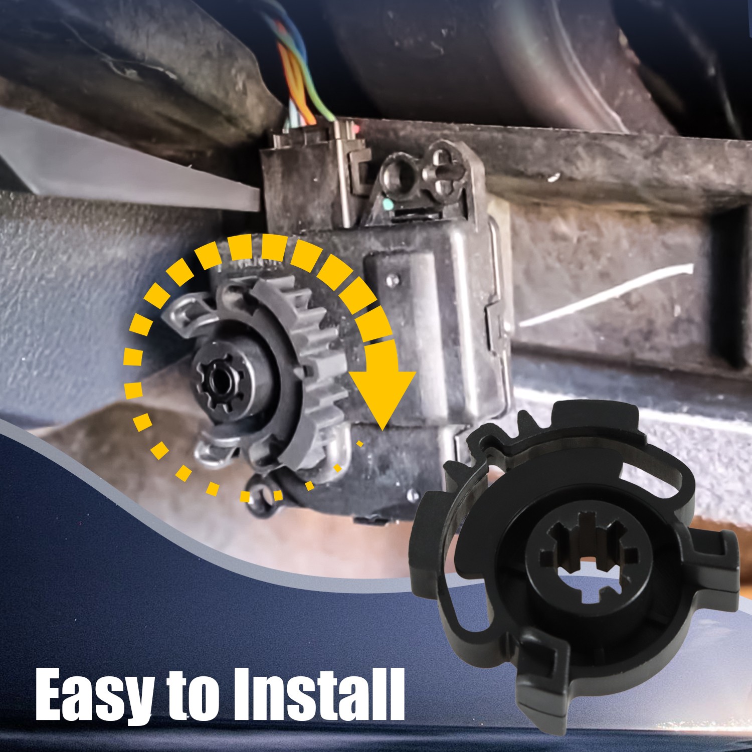 2PCS Blend Door Actuator Gear Heater HVAC for Dodge Durango 3.6L 5.7L 2011-2018