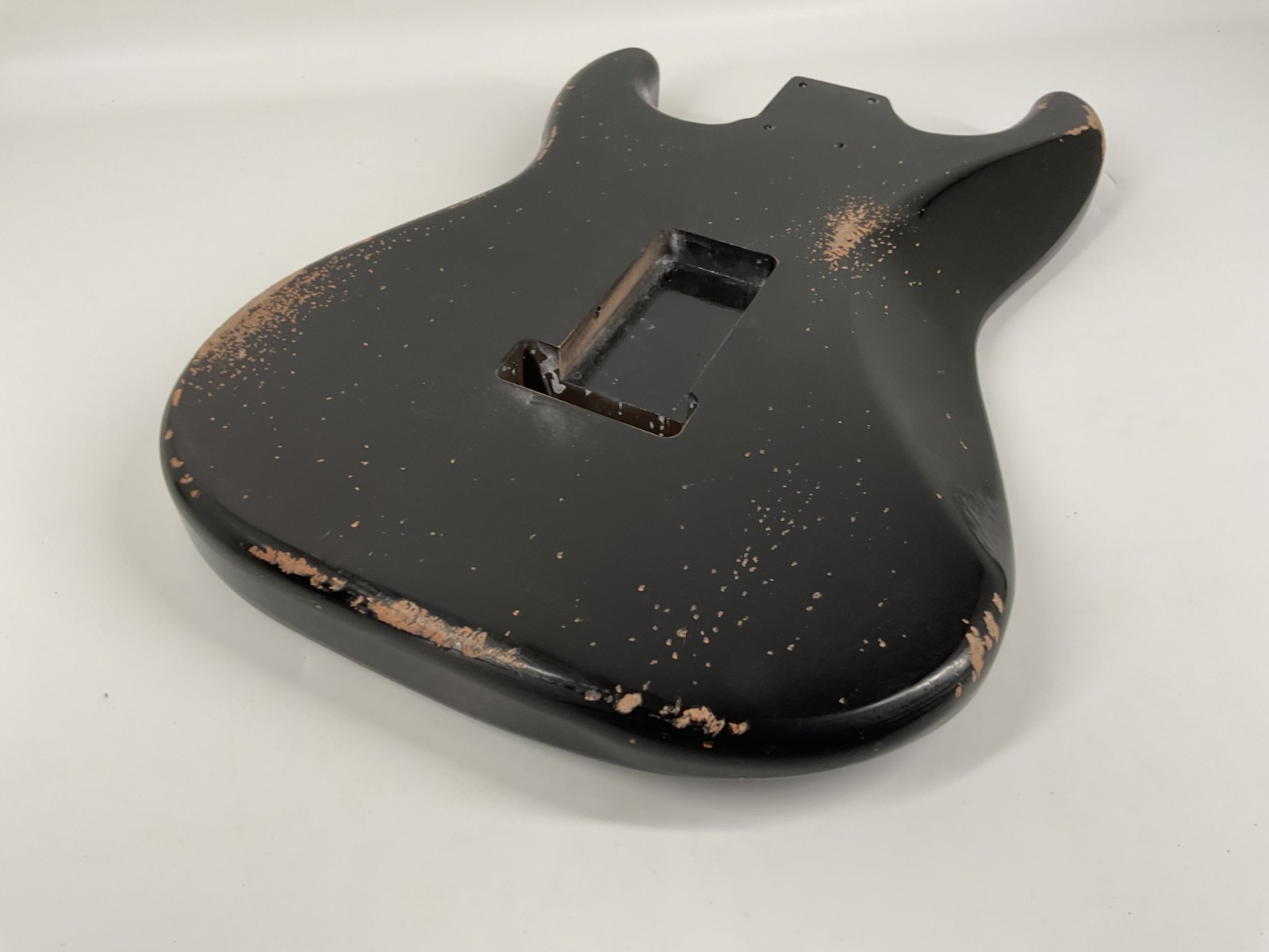 MJT Official Custom Vintage Aged Nitro Guitar Body Mark Jenny VTS Alder Black