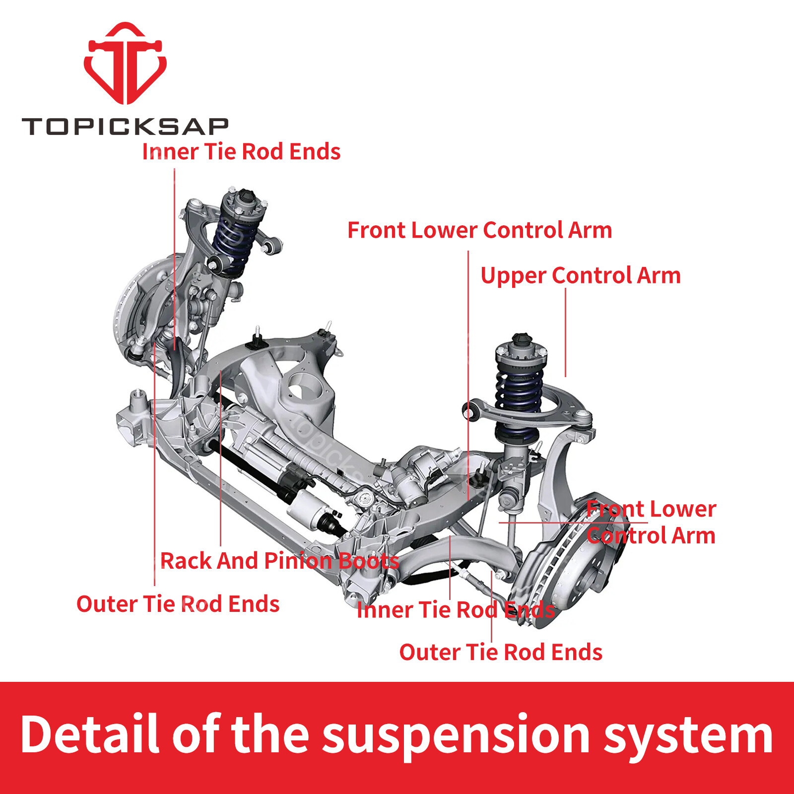 Sway Bar Link Set For 2007-2014 Toyota Camry 2013-2014 Toyota Avalon Front 2Pc
