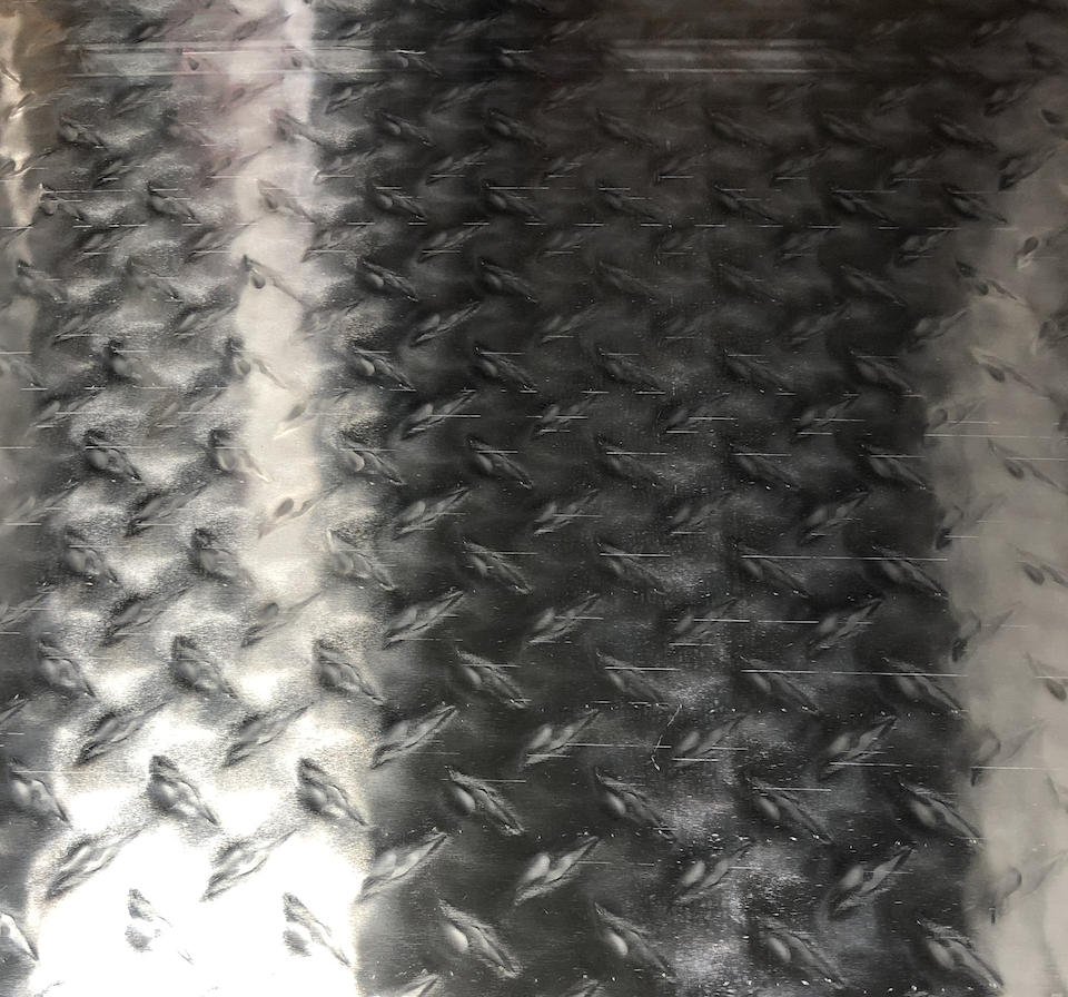 24" x 48" Diamond Plate Aluminum .045" Thick - 18 Gauge (1.15mm)