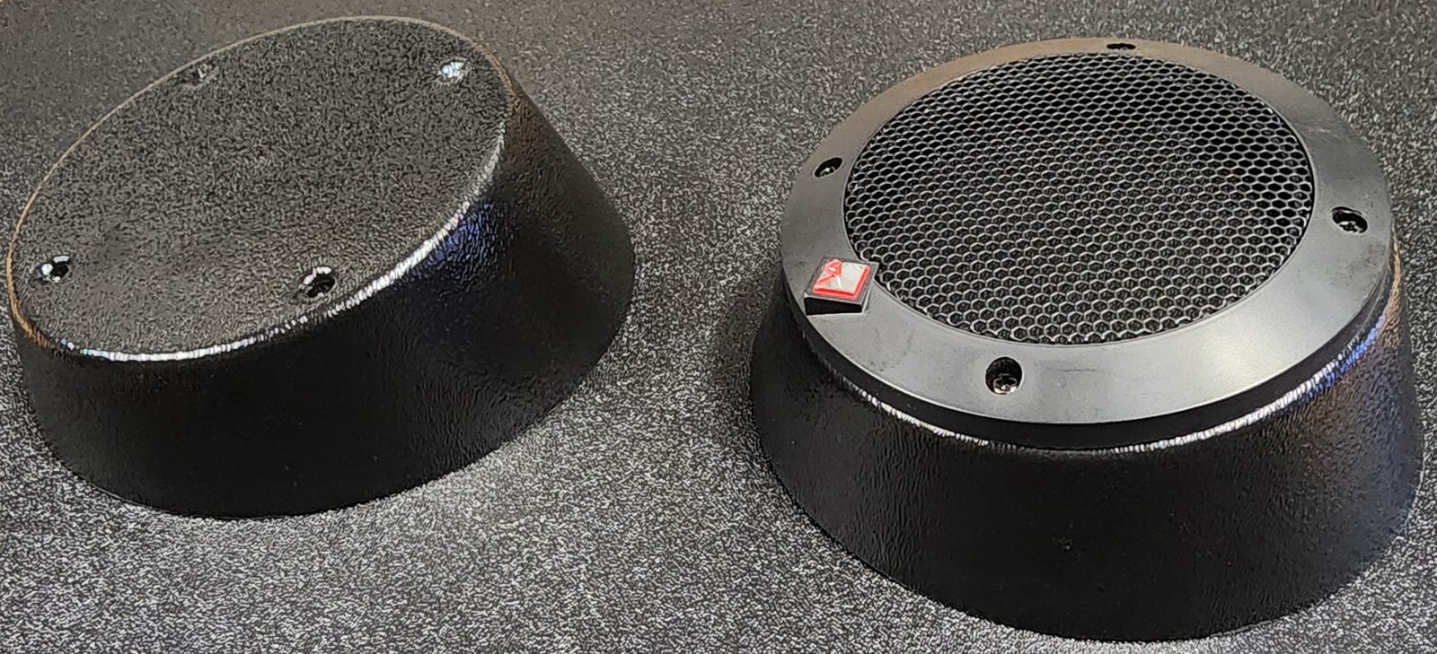 ANGLED R4 SPEAKER PODS spacer 4" SPEAKER MOUNT W/FLANGE -- MADE IN THE USA!