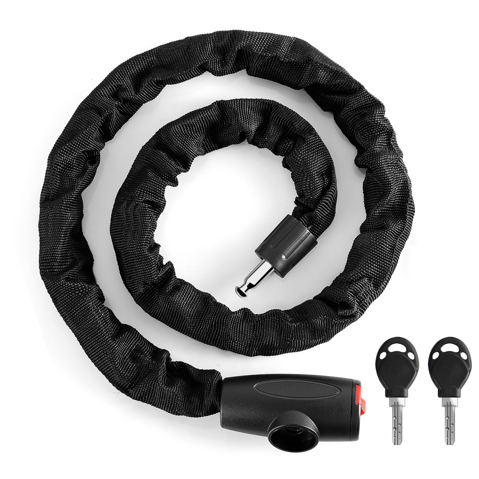 2x Bike Chain Lock 4 Foot/120cm Long Heavy Duty Chain Lock Durable Thick Chains