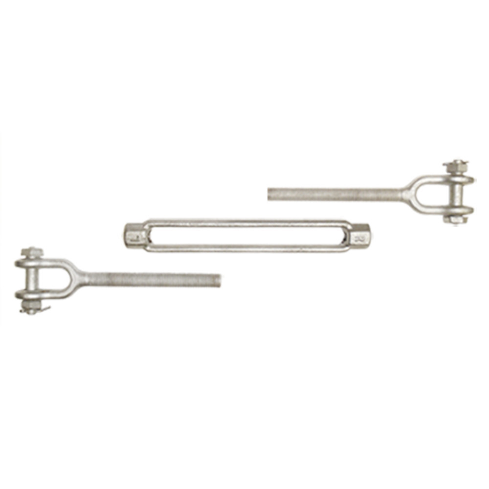 3/8 x 6" In. Turnbuckle Jaw Jaw Galvanized Steel 1200 LB Marine Boat Shade Sail