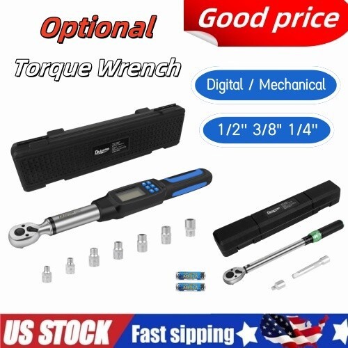 1/2'' 3/8" 1/4'' Digital Torque Wrench w/battery Adjustable Torque Wrench