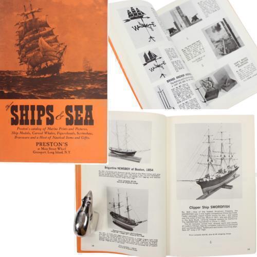 PRESTON'S MARINE PRINTS & NAUTICAL ITEMS ADVERTISING SALES CATALOG VINTAGE ART