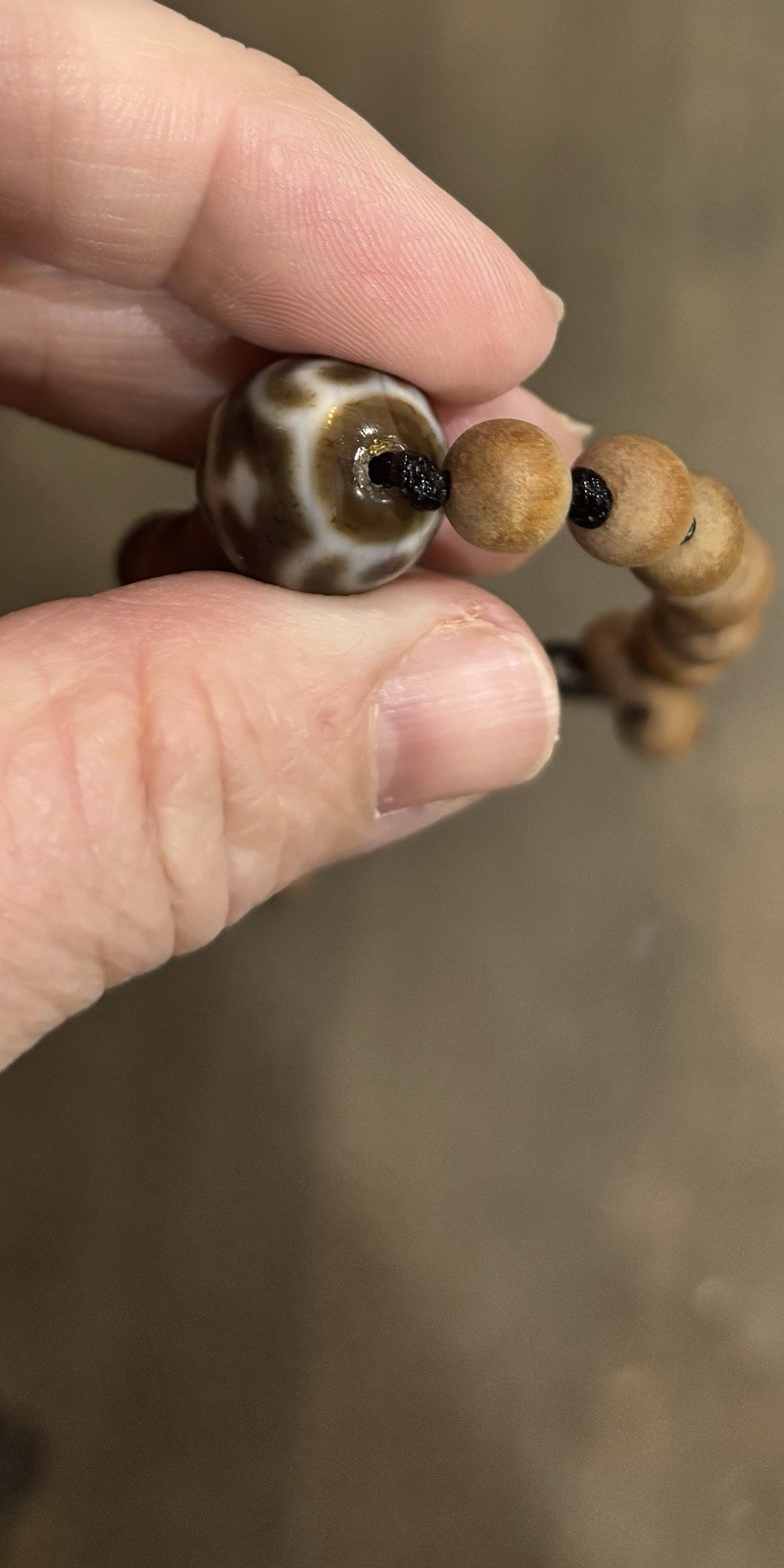 Authentic Nectar Vessel Dzi Bead Bracelet