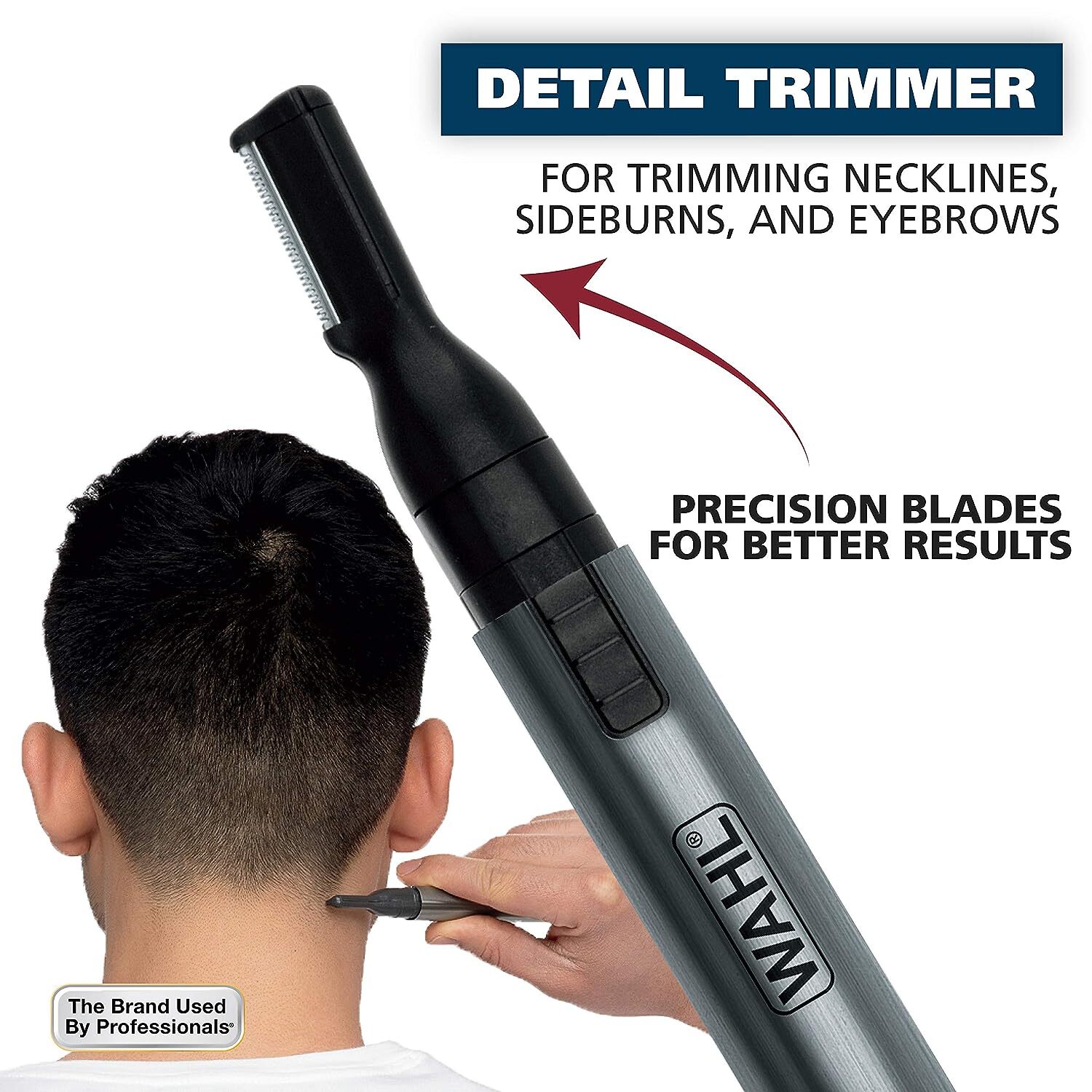 Wahl 5640-600 Micro Groomsman Battery Pen Trimmer/Detailer Eyebrow Neckline Ear