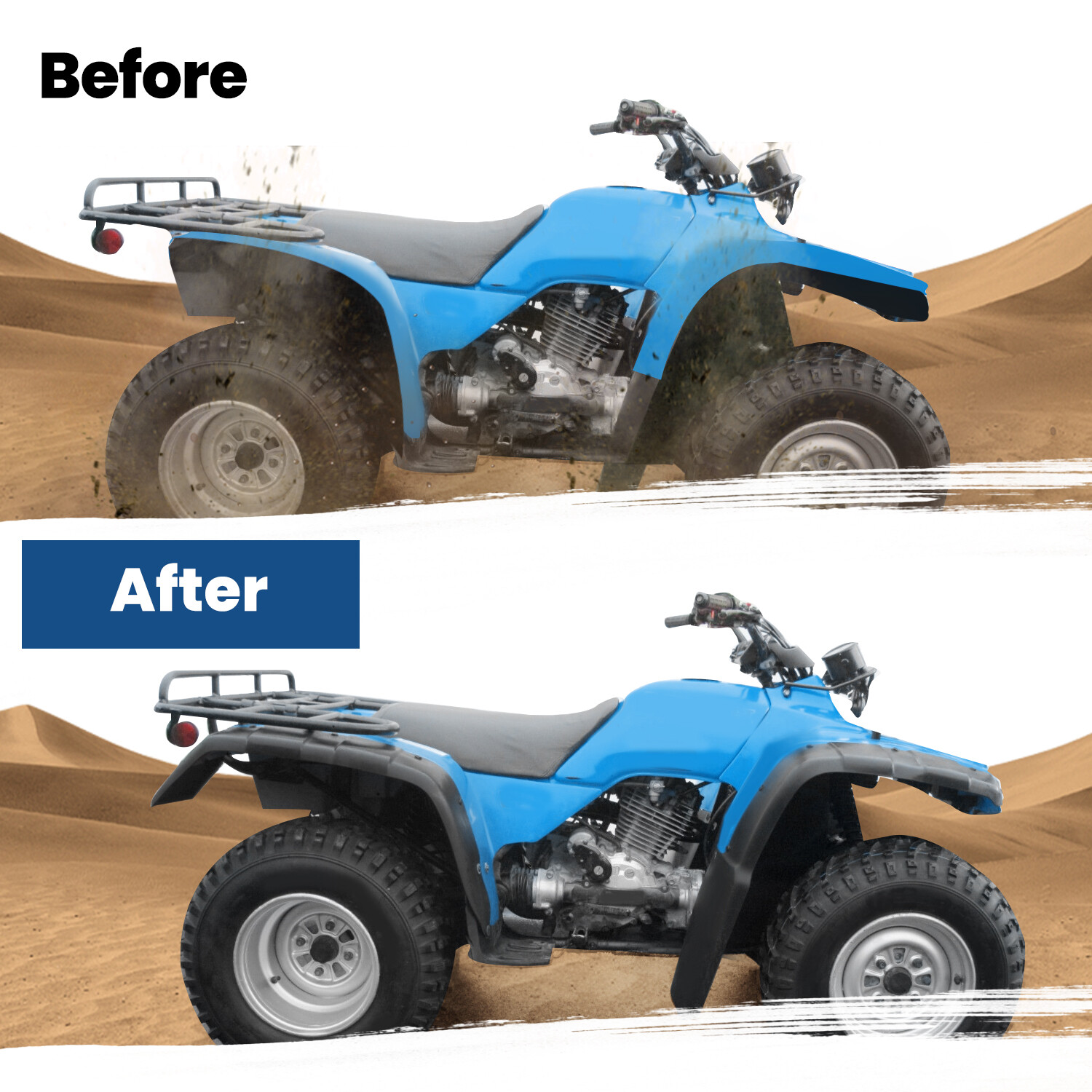 Black Fender Flaps Mud Splash Guards For Honda FourTrax TRX300 TRX 300 FW 96-00