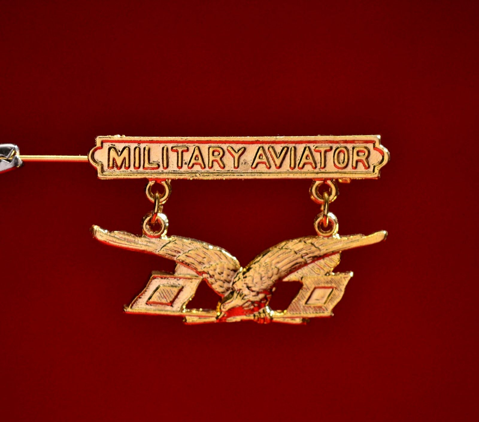 WWI AIR SERVICE, 1913 MILITARY AVIATOR BADGE INSIGNIA, QUALITY RESTRIKE 1 7/8"w