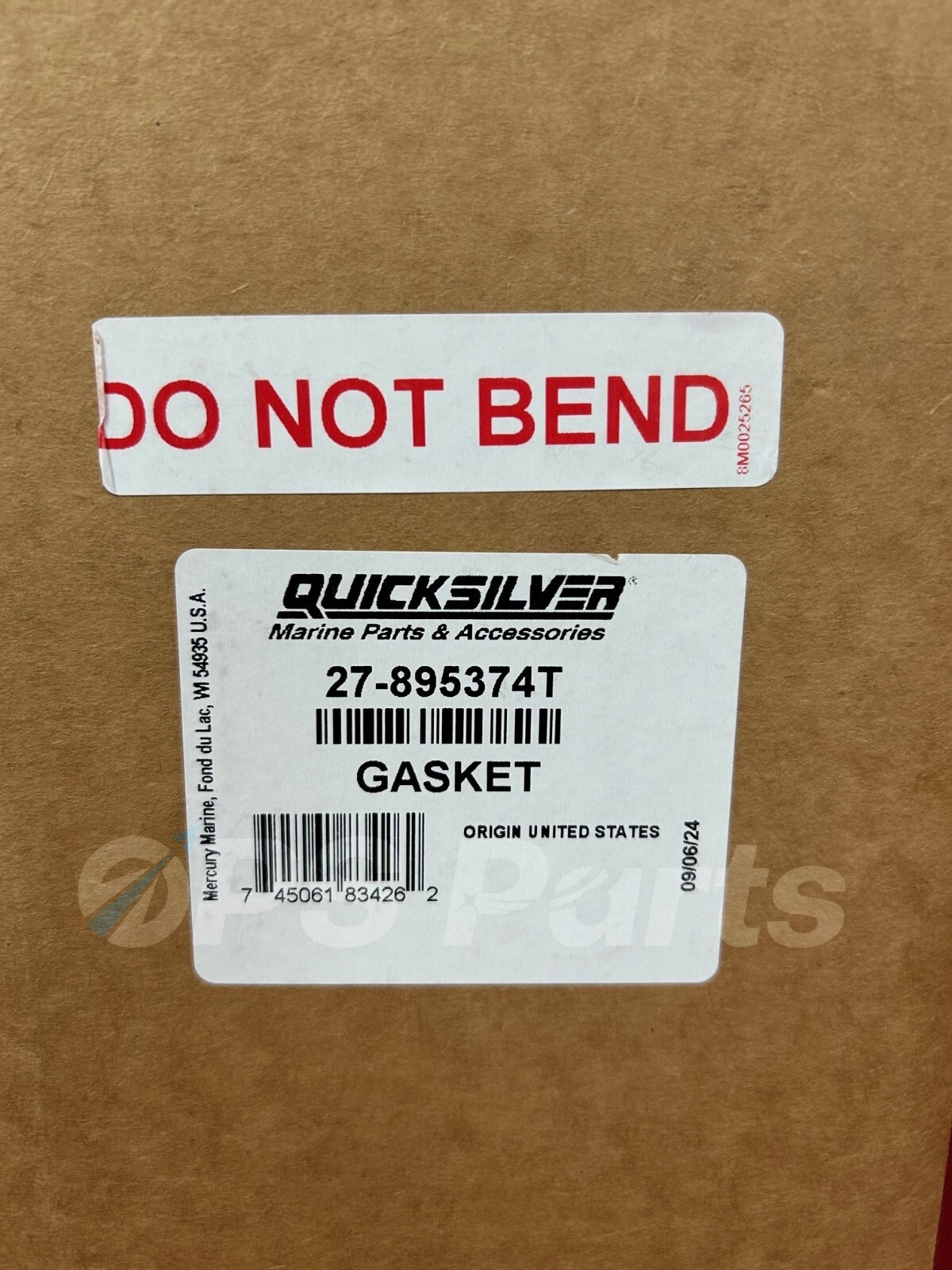 New OEM Mercury Cylinder Head Gasket (350/400/400R) - Part # 895374T