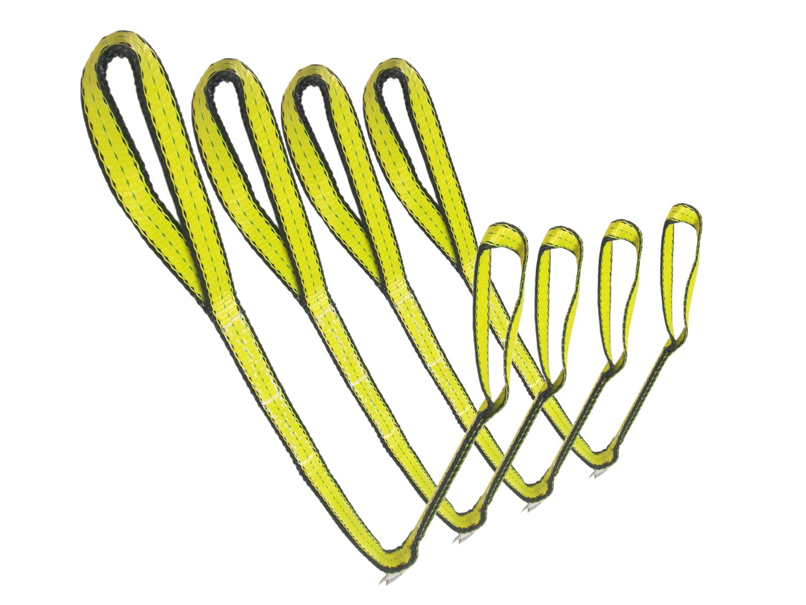 1" Twisted Eye Web Sling Lifting Choker 4 FT - Tow Choker Pull Tagged Pro 4 PCS