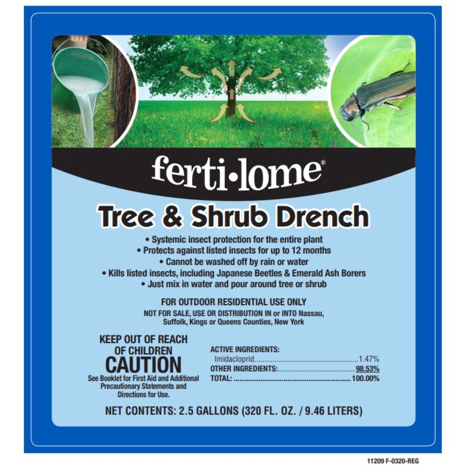 VPC Fertilome (#11208) Tree & Shrub Drench, 2.5 fluid gallons (320 FL OZ/9.46 L)