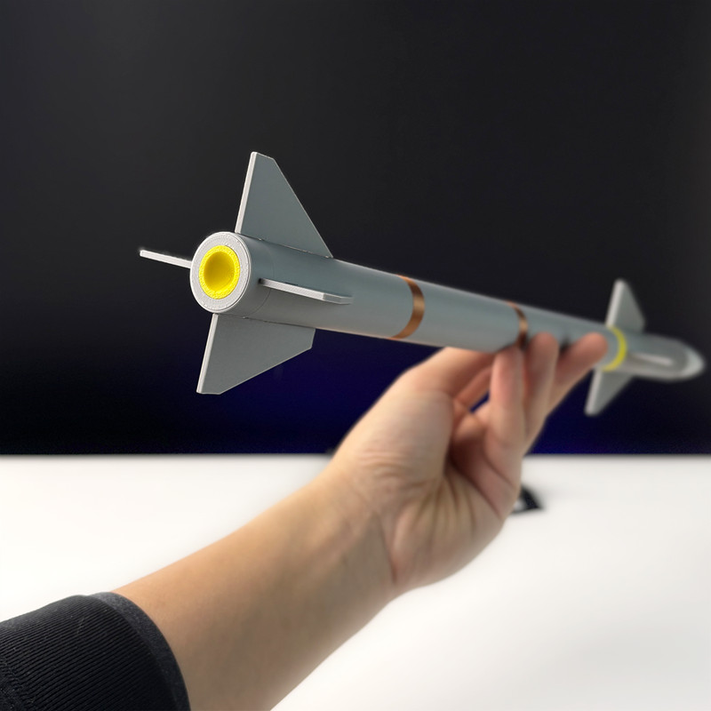 1:8 US Raytheon AIM-120 AMRAAM Missile Model 45cm 3D Printed Military Collection