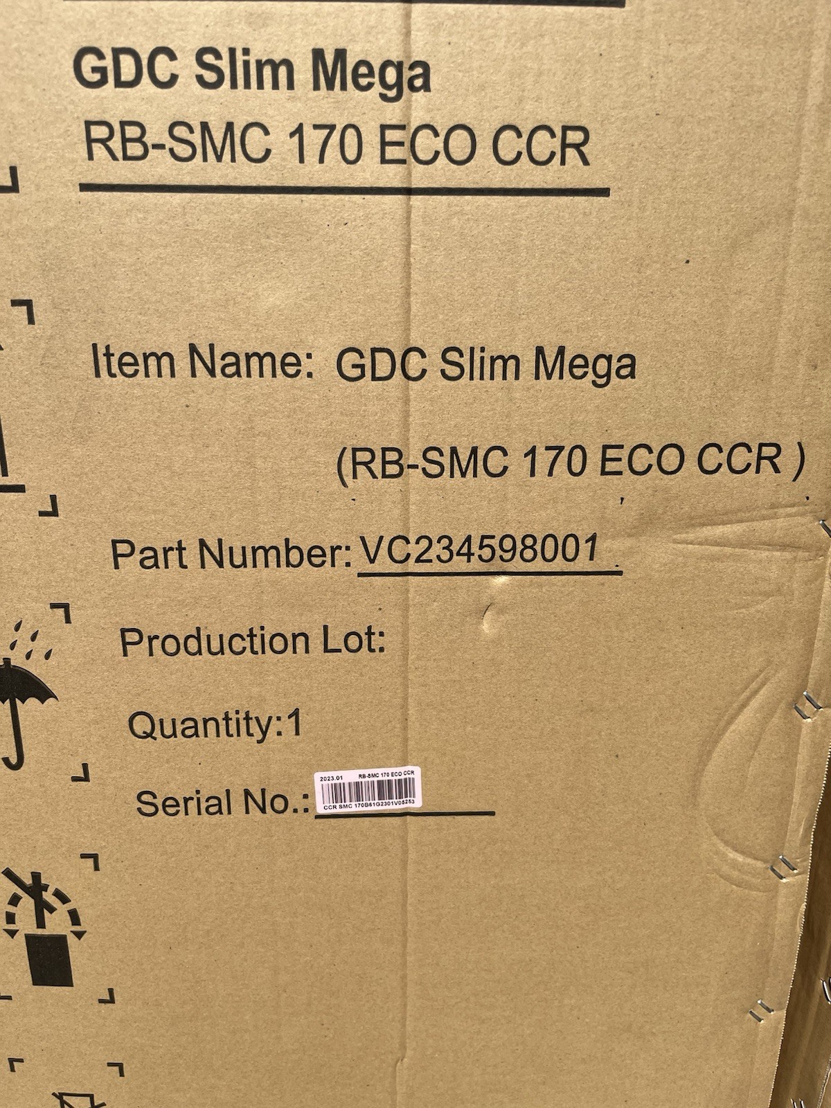 Red Bull GDC Slim Mega Fridge RB-SMC 170 ECO CCR