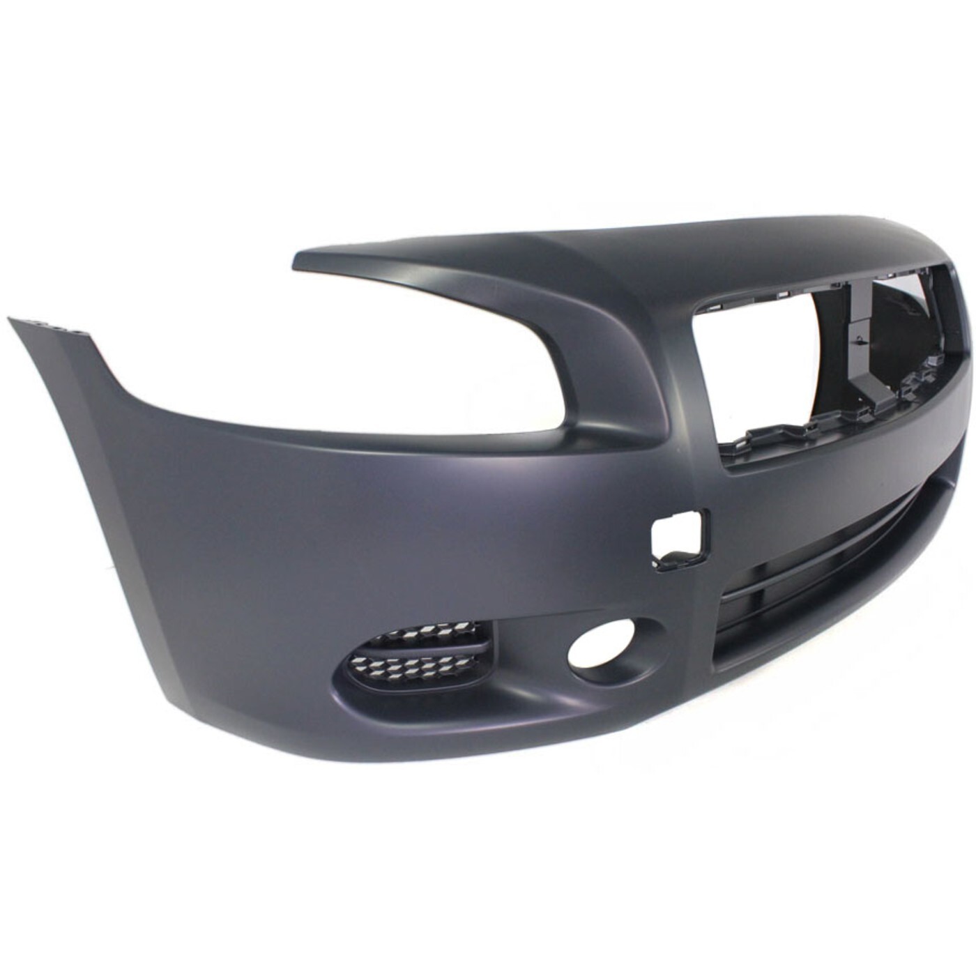 Front Bumper Cover For 2009-2014 Nissan Maxima w/ fog lamp holes Primed