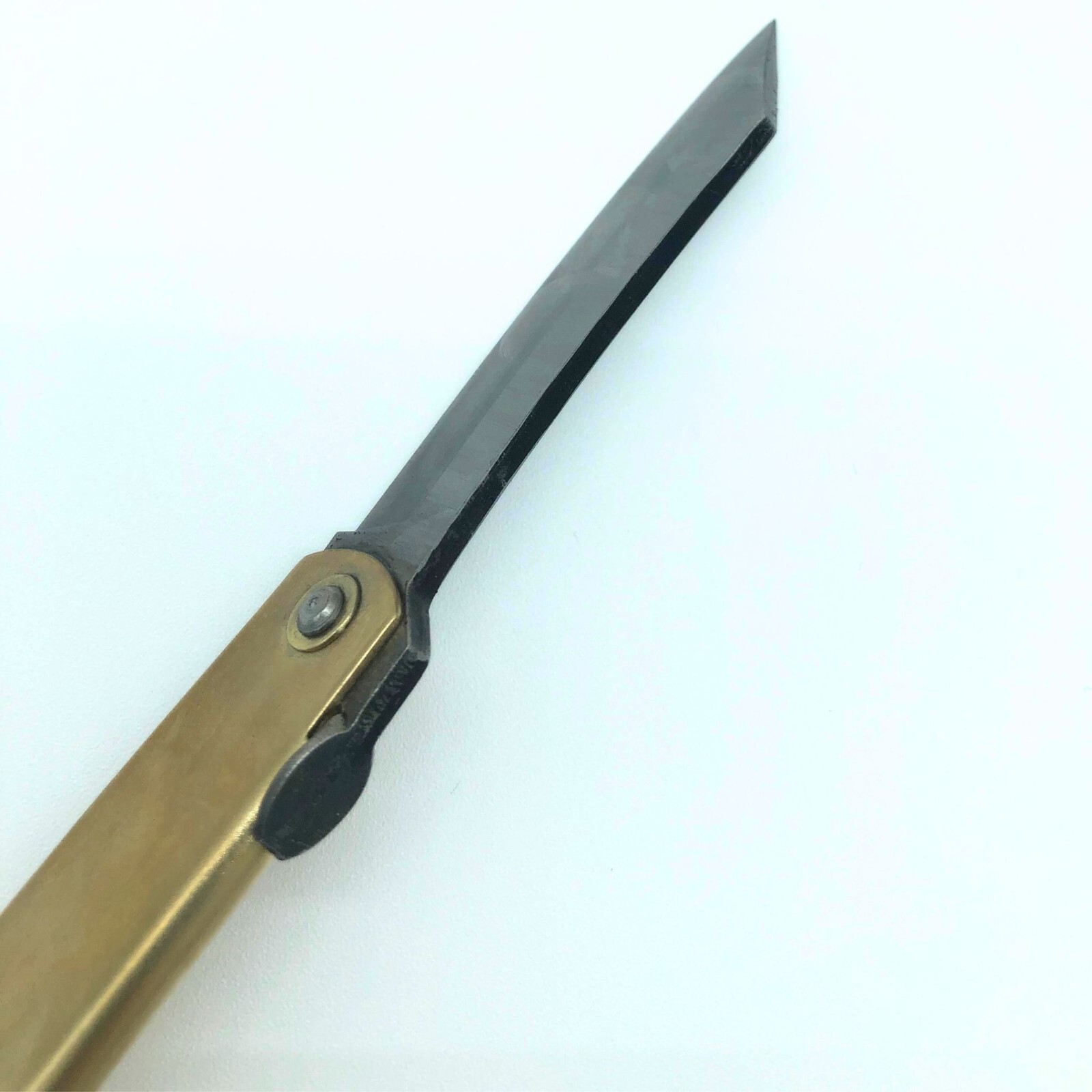 Japanese Higonokami Folding Knife, Blue Paper Steel 100mm - Free Shipping