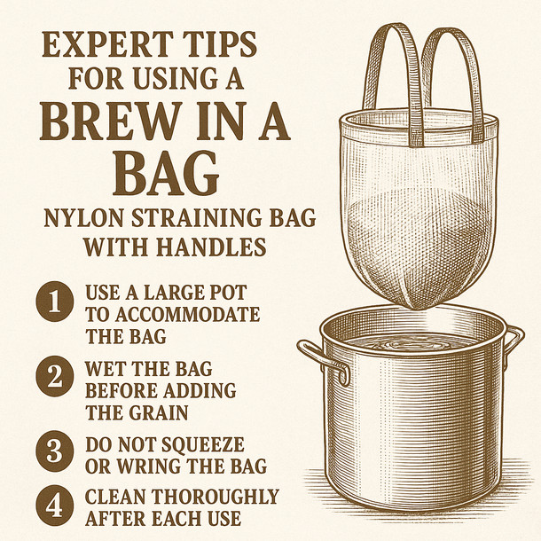 Brewers Best Brew In A Bag Nylon Straining Bag with Handles