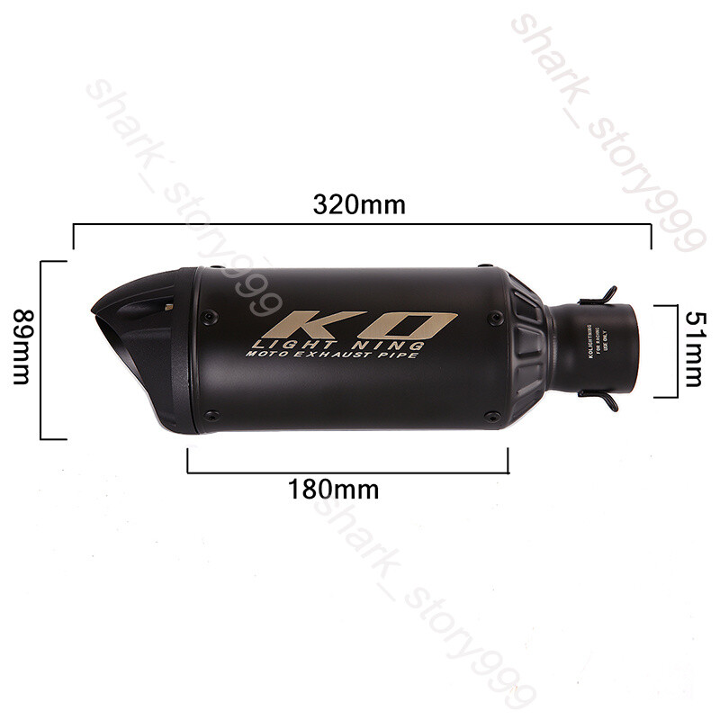Ninja 650 For Kawasaki Z650 2023-25 Exhaust 51mm Muffler Tips Header Front Pipe