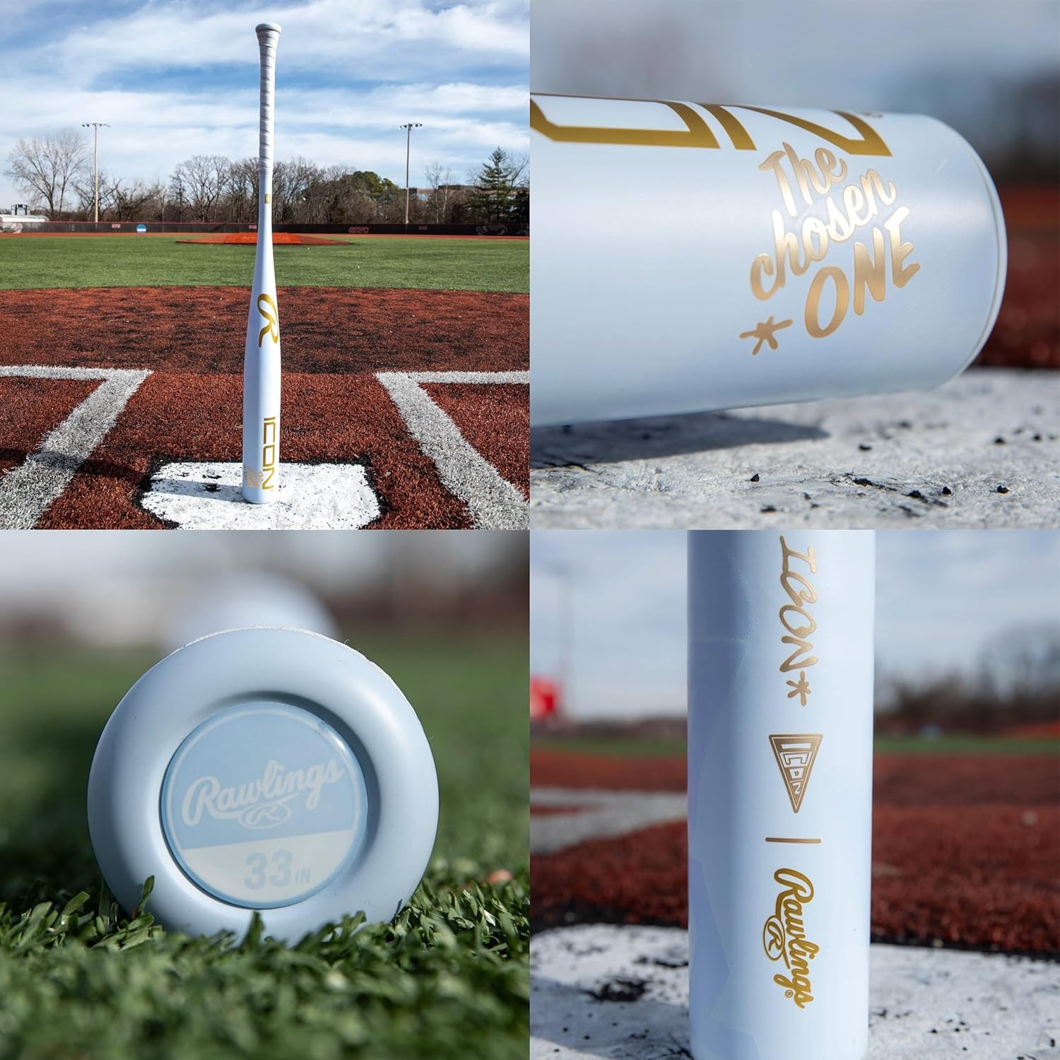 New Rawlings | 2026 | ICON The Chosen One Baseball Bat | BBCOR | 2 5/8" Barrel