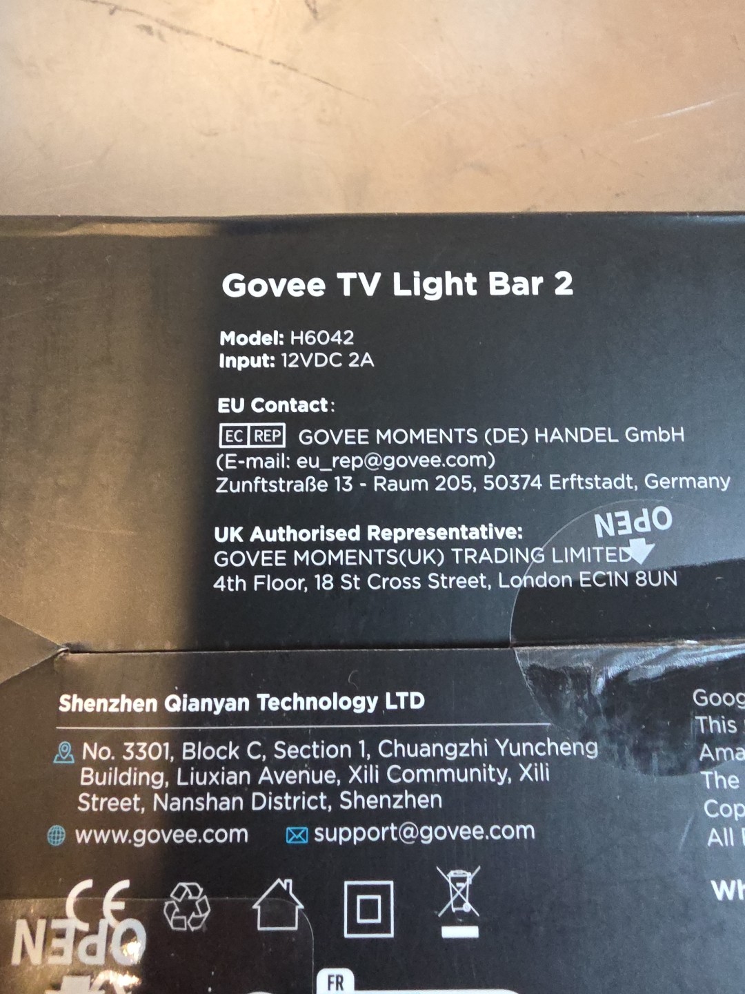 Govee TV Light Bar 2 H6042 31" For 70 -85 Inch TVs