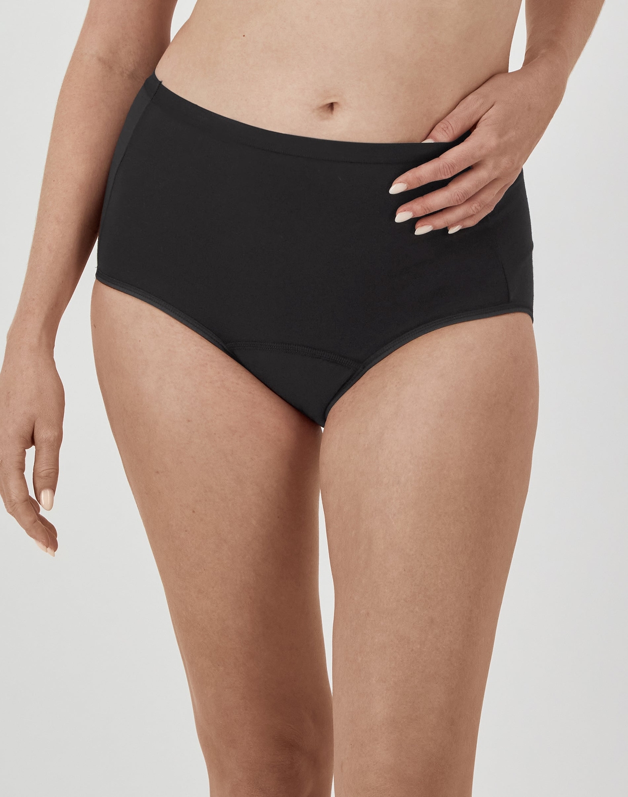 Hanes Comfort, Period. Brief Period Underwear, Super Leaks, 3-Pack