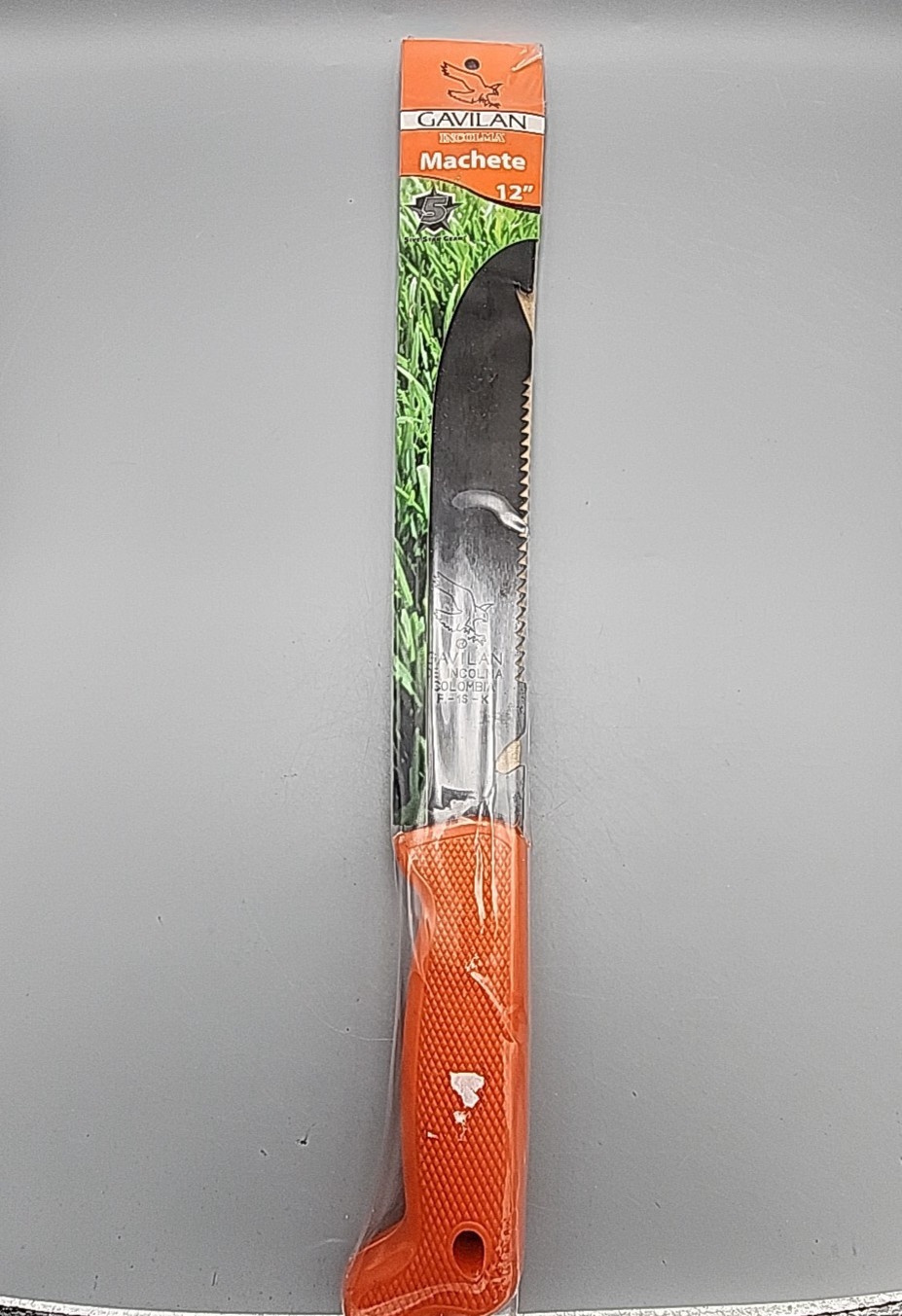 GAVILAN® DE INCOLMA 12" SURVIVAL MACHETE ORANGE HANDLE F-16-K COLOMBIA