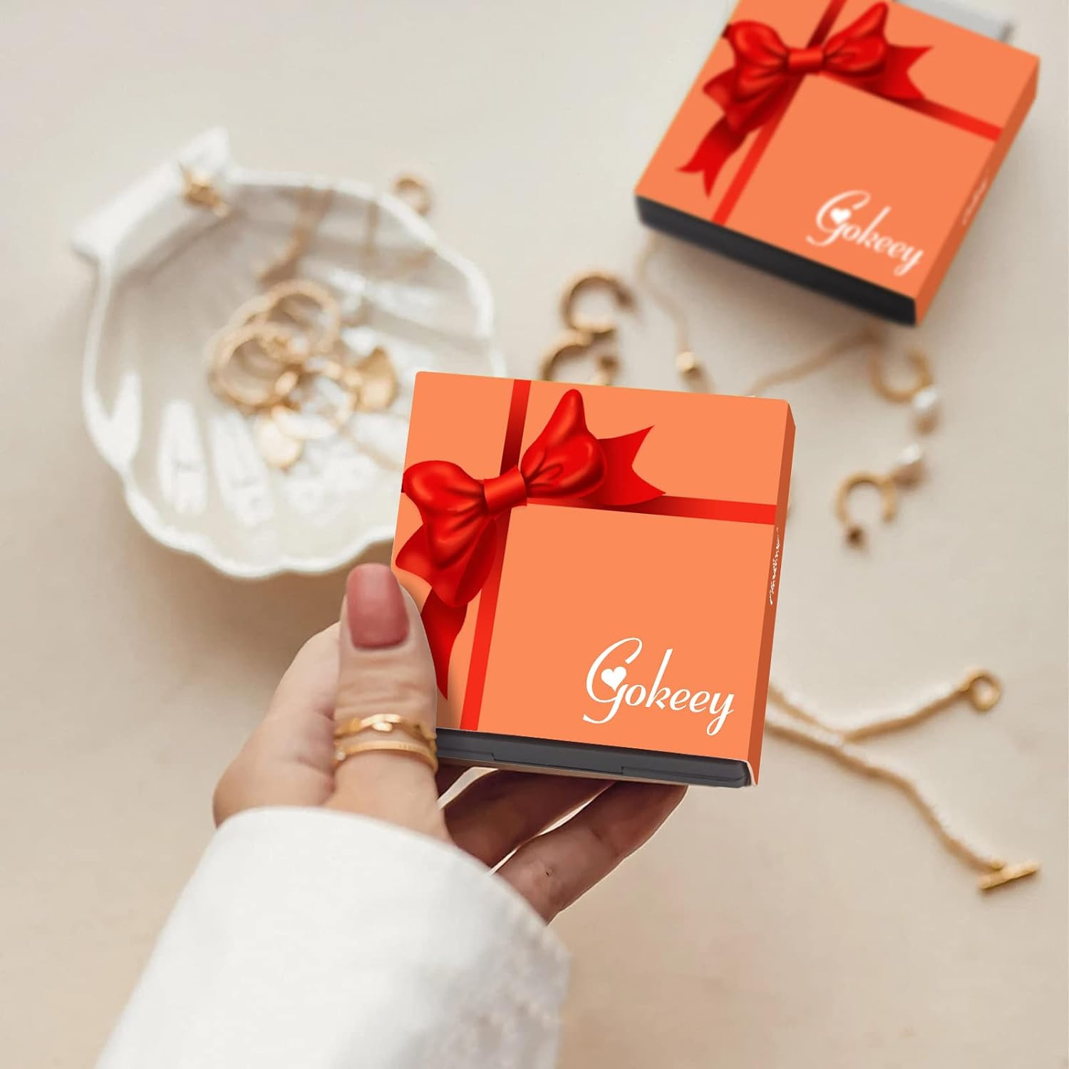 Gold Huggie Hoop Earrings Set for Women, 14K Real Gold Plated Small Hypoallergen