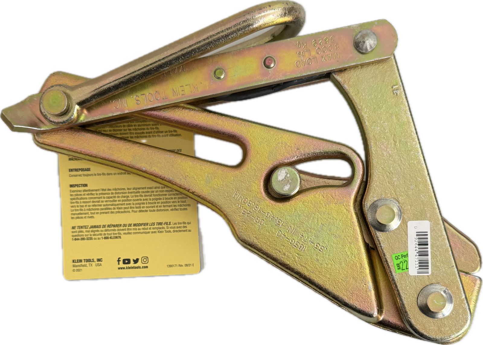 Klein Tools 1656-40 Chicago Grip High Strength 0.53" to 0.74" (New with Tags)