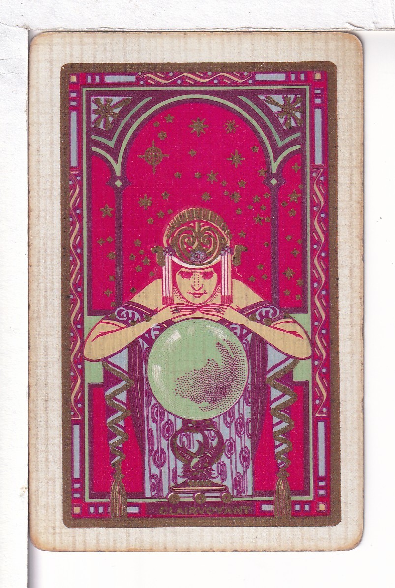 Single Vintage Playing Card U.S. Narrow Named "Clairvoyant CL-1-1 A